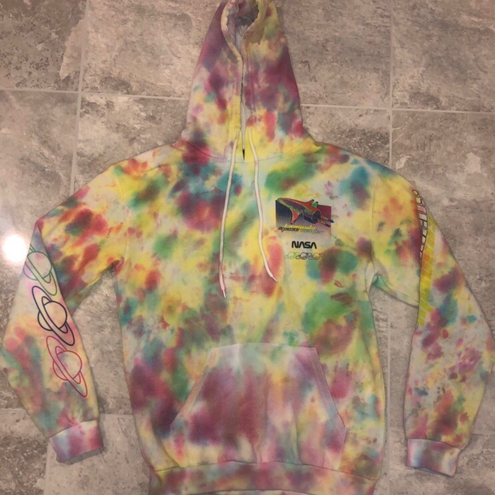 Tie Dyed NASA Sweatshirt Hoodie
